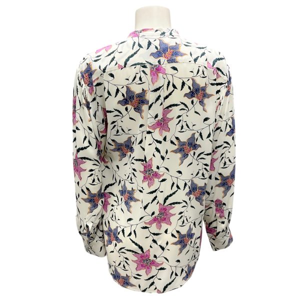 Isabel Marant Etoile Ecru Multi Catchell Blouse For Sale