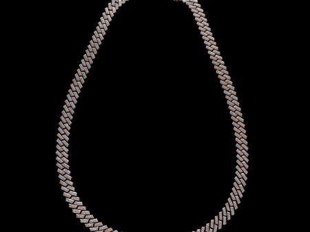 Diamond Set White Rose Gold Chain Cheap