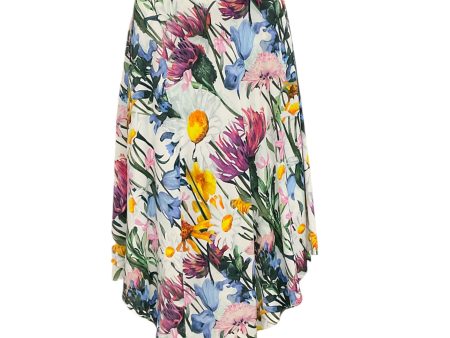 Stella McCartney White Multi Floral Print Skirt Online Sale