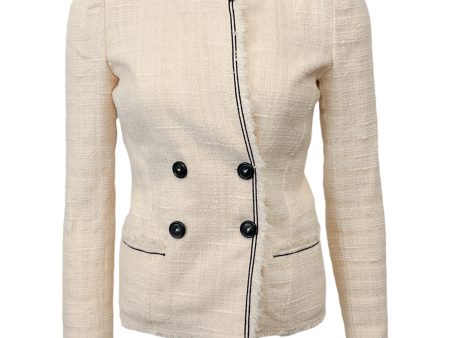 Isabel Marant Etoile Ivory Boucle Double Breasted Jacket Cheap