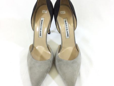 Manolo Blahnik Suede 2 Tone Stiletto Heels. Size 40 Cheap