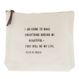 EVERYTHING BEAUTIFUL CANVAS POUCH Cheap