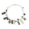 Chanel Silver 2006 Cruise Collection Enameled Charm Necklace Sale