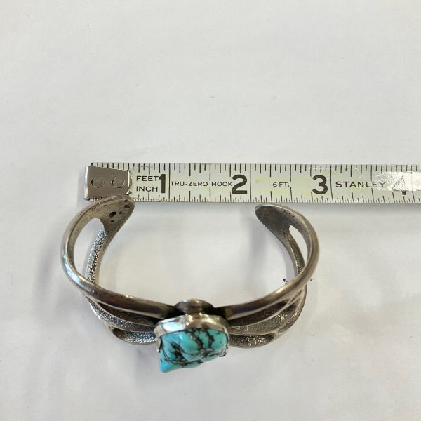 Sandcast Turquoise Nugget Bracelet Fashion