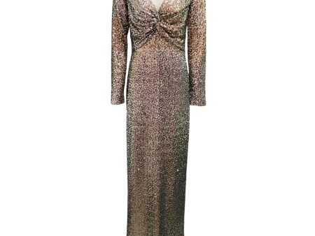 St. John Metallic Fall 2023 Sequined Gown   Formal Dress For Cheap