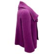 Oscar de la Renta Purple Fall 2008 Ribbed Knit Cashmere Cardigan Sweater Supply