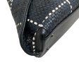 Akris Navy   Black   White Woven Leather Bag Hot on Sale