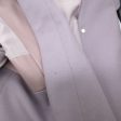 The Row Lilac Wool and Lambskin Leather Coat Online Hot Sale