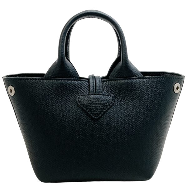 Longchamp Extra Small Black Leather Le Roseau Tote Sale