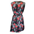 Oscar de la Renta Black   Red Multi 2017 Sleeveless Jacquard Dress Fashion