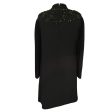 Carolina Herrera Black Bejeweled Long Sleeved Crepe Dress Discount