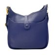 Hermes Blue 2018 Clemence Leather Evelyne Handbag Online