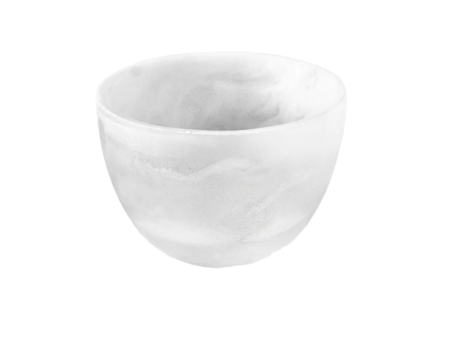 SMALL DEEP BOWL IN WHITE SWIRL Supply