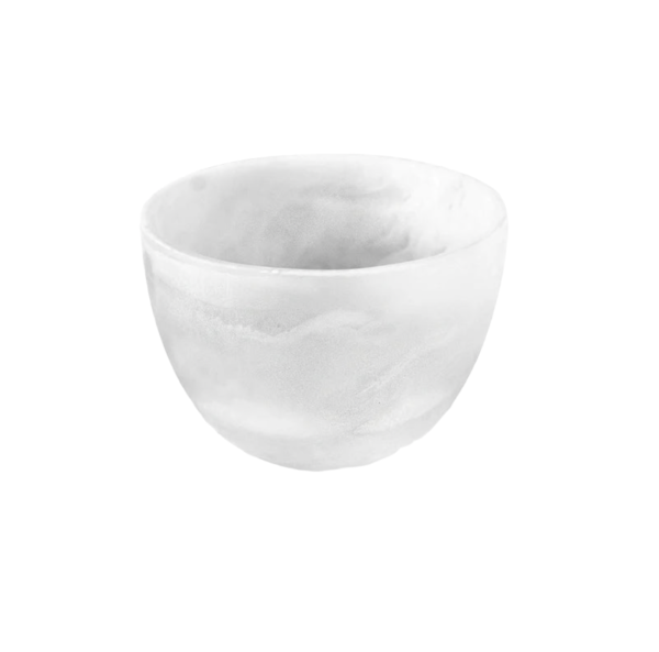 SMALL DEEP BOWL IN WHITE SWIRL Supply