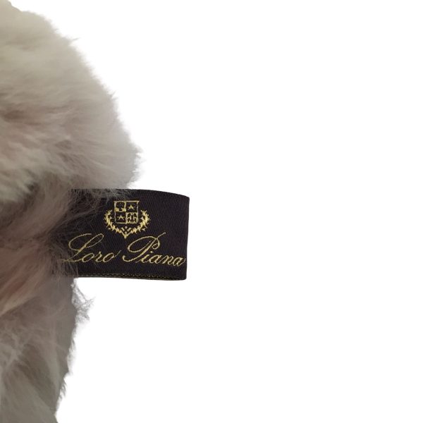 Loro Piana Light Pink Chinchilla Fur Trimmed Cashmere and Silk Scarf Fashion