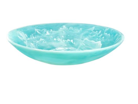 EVERYDAY LARGE BOWL IN AQUA SWIRL Hot on Sale