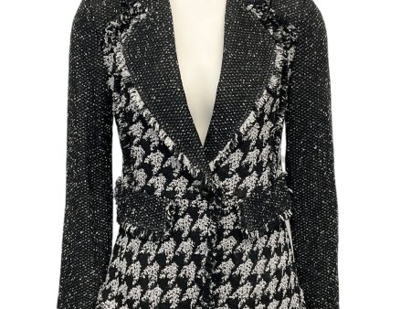 St. John Black   White Tweed Knit Blazer Sale