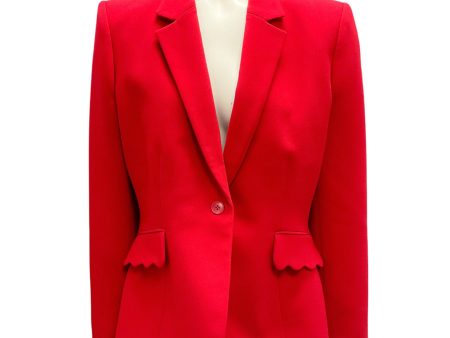 Altuzarra Ruby Scalloped Pocket Crepe Blazer Hot on Sale