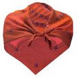 Hermes Red   Orange Brandebourgs Square Silk Twill Scarf Online Sale