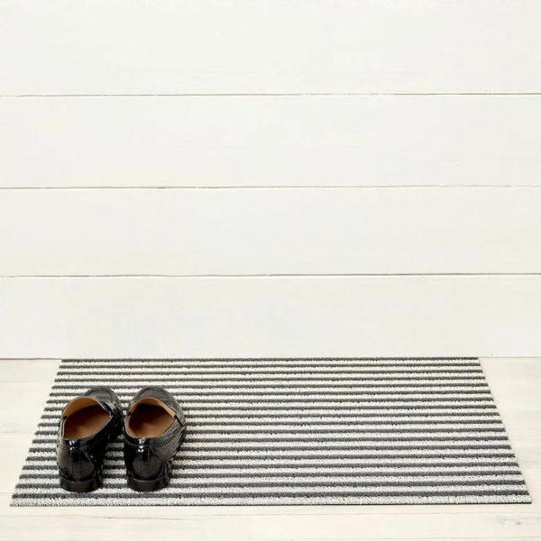 BRETON STRIPE UTILITY MAT IN GRAVEL Online now