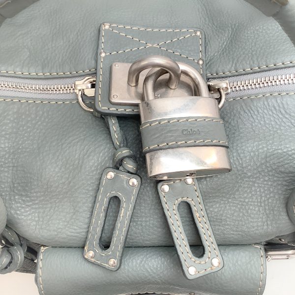 Chloe Green Leather Large Paddington Bag Online now