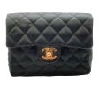 Chanel Vintage Mini Black Satin Cross Body Bag Sale