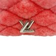 Louis Vuitton Pink Shearling Shoulder Bag with Logo Turn Lock Online Hot Sale