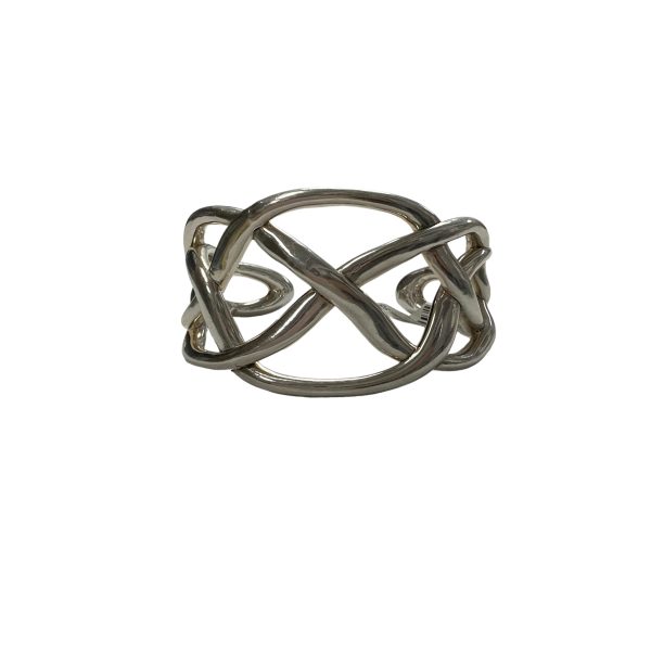 Sterling Silver Latice Cuff Hot on Sale