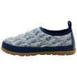 Christian Dior Blue   White Quilted Logo Slip On Clogs Online