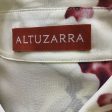 Altuzarra Ivory Cherry Blossom Print Long Sleeved Silk Blouse Online now