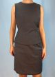 Prada Grey Padded Wool Skirt & Top Set Cheap