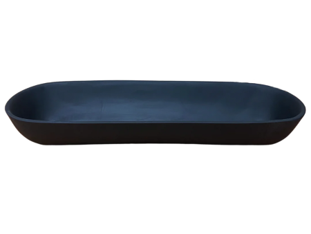 BOAT BOWL IN SOLID BLACK Discount