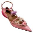 13 09 SR Pink Patent Embellished Tootsy Ballet Flats Fashion