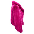 CO Magenta Mink Fur Jacket For Discount