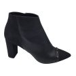 Longchamp Black Star Studded Pointed Toe Leather Ankle Boots Online