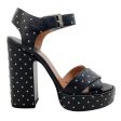 Laurence Dacade Black Leather Rosange Studded Platform Sandals Online now