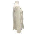 Lafayette 148 New York Silver One-Button Goat Suede Jacket For Discount