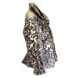 Moncler Tan   Black  Ivoire  Leopard Printed Full Zip Jacket Fashion