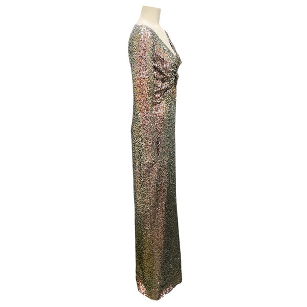 St. John Metallic Fall 2023 Sequined Gown   Formal Dress For Cheap