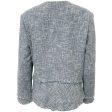 Lafayette 148 NY Blue   White Tweed Moto Jacket For Discount