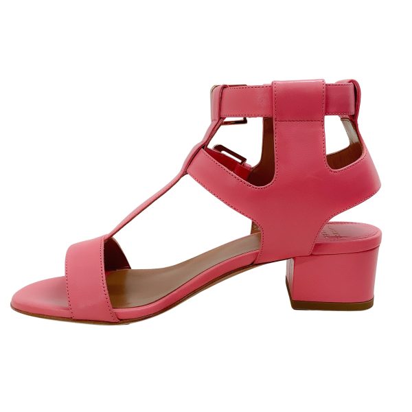 Laurence Dacade Pink Leather Daho Gladiator Sandals Online now