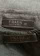 Prada Grey Padded Wool Skirt & Top Set Cheap