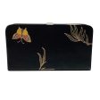 Dries van Noten Black Leather Clutch with Painted Birds For Cheap