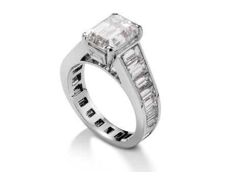 Diamond Set 18ct White Gold Ring Hot on Sale