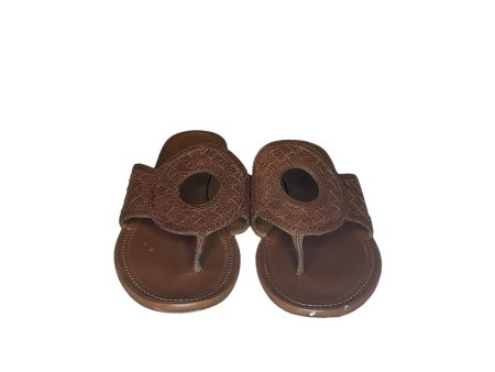 Bottega Veneta Brown Leather Sandals Cheap