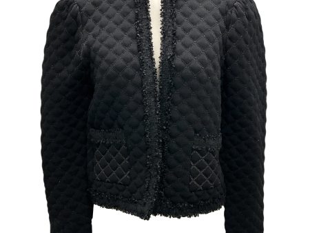 Sandro Black Hamy Quilted Cardigan Supply