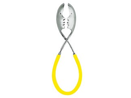 KISS STAINLESS TONGS WITH YELLOW HANDLE Discount