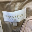 Valentino Light Gold Metallic Vintage Lambskin Leather Jacket on Sale