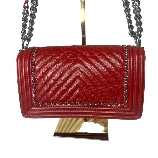 CHANEL Red Jacket Boy Bag Online now