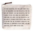 SHE WAS BEAUTIFUL CANVAS POUCH Online Hot Sale